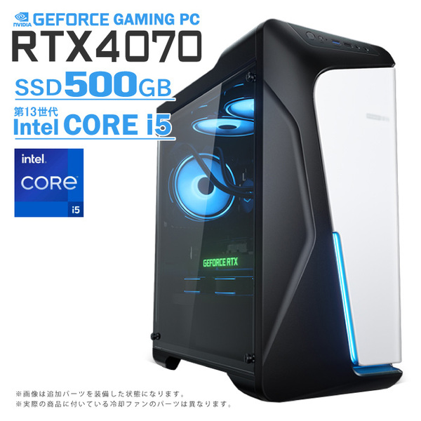 ゲーミングPC COMBAT ZONE S6 GeForce RTX4070 第13世代 Corei5 Win10 ...