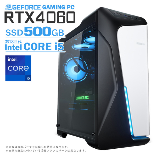 ゲーミングPC COMBAT ZONE S6 GeForce RTX4060 第13世代 Corei5 Win10 ...