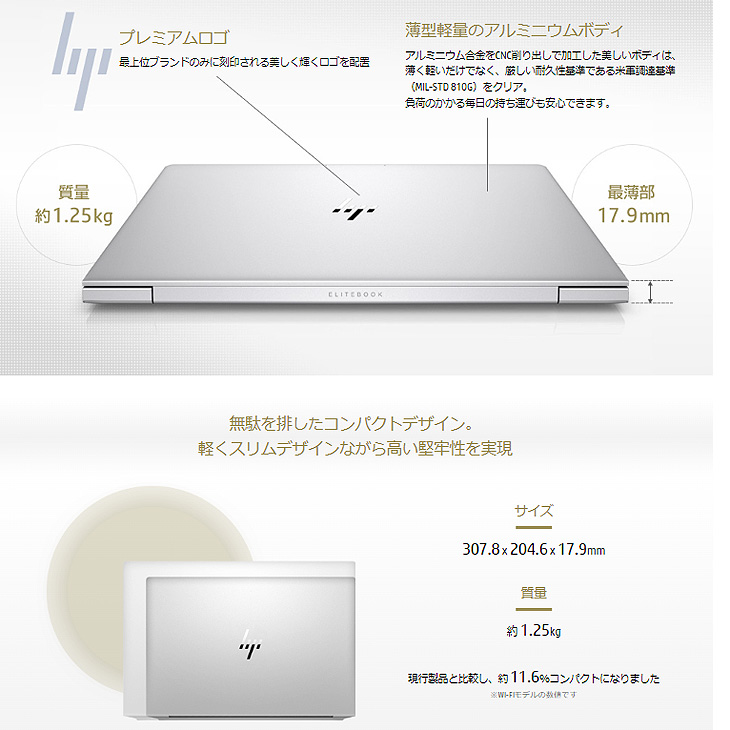 HP EliteBook 830 G7 10世代 i5・8GB・256GB