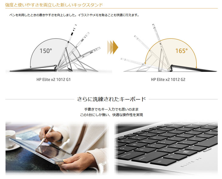 HP Elite x2 1012 G2 2in1タブレット ノート office Win10Pro [Corei5