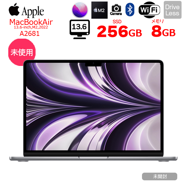 未開封品】Apple MacBook Air 13.6inch MLXW3J/A A2681 2022 TouchID 