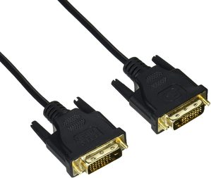 【新品】ケーブル DVI-D to DVI-D 1.8m  DVI-D(24+1ピン)シングルリンク接続ケーブル