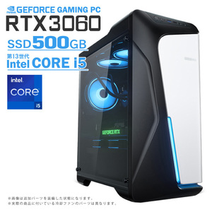 ゲーミングPC COMBAT ZONE S6 GeForce RTX3060 第13世代 Corei5 Win10 SSD500GB メモリ16GB eスポーツ PASOUL 煌 1年保証