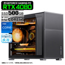 ゲーミングPC JONSBO D31 ブラック メッシュ CPU水冷ファン GeForce RTX4080 第13世代 Corei7 13700F Win10 SSD500GB メモリ16GB eスポーツ PASOUL 煌 1年保証