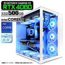 ゲーミングPC 白色海景房 HJF-ATX(WH) GeForce RTX4060 第13世代 Corei5 Win10 SSD500GB メモリ16GB eスポーツ PASOUL 極 1年保証