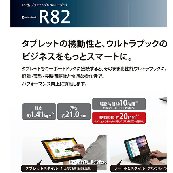 東芝 dynabook R82/P 中古 ノート Office Win10 2in1タブレット[CoreM ...
